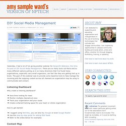 DIY Social Media Management