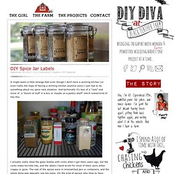 DIY Spice Jar Labels - DIYdiva