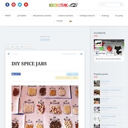 DIY SPICE JARS