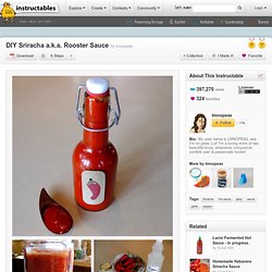 DIY Sriracha a.k.a. Rooster Sauce