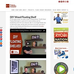 DIY Wood Floating Shelf - How To Make One