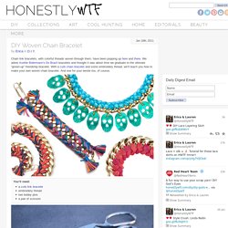 DIY Woven Chain Bracelet - HonestlyWTF