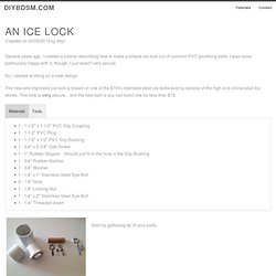 Ice Lock – DIY BDSM