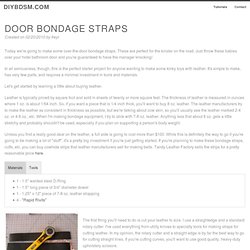 Door Bondage Straps – DIY BDSM
