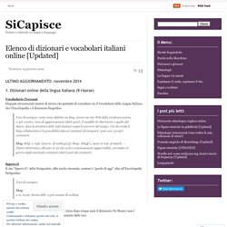 Elenco di dizionari e vocabolari italiani online [Updated] « SiCapisce