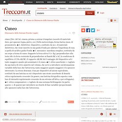 Cuneo in “Dizionario delle Scienze Fisiche”