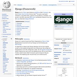 Django (Framework) Python