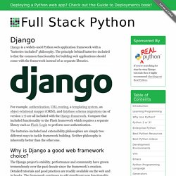 Django - Full Stack Python