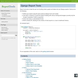 Django Report Tools — django-report-tools 0.2.1 documentation