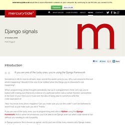 Django signals