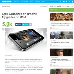 Djay Launches on iPhone, Upgrades on iPad
