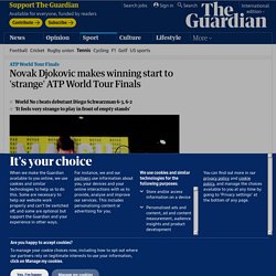 Novak Djokovic makes winning start to 'strange' ATP World Tour Finals