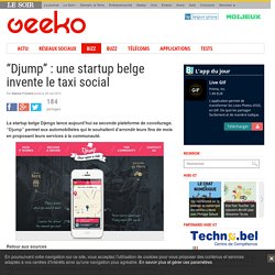 “Djump” : une startup belge invente le taxi social