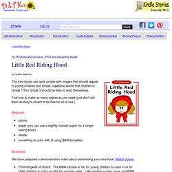 DLTK's Make Your Own Books - Little Red Riding Hood