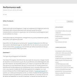 DNS Prefetch — Performance web