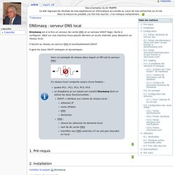DNSmasq : serveur DNS local - Documentation du Dr FRAPPE