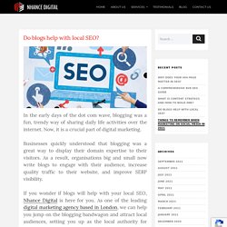 Do blogs help with local SEO?