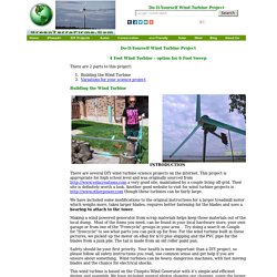 Do-It-Yourself (DIY) Wind Turbine