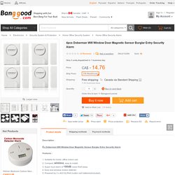 4pcs Doberman Wifi Window Door Magnetic Sensor Burglar Entry Security Alarm Sale-Banggood.com