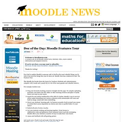 Doc of the Day: Moodle Features Tour 