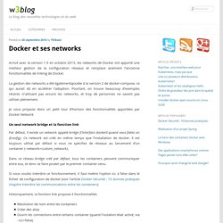 Docker et ses networks