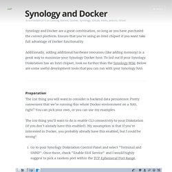Docker on Synology