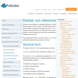Docker run reference