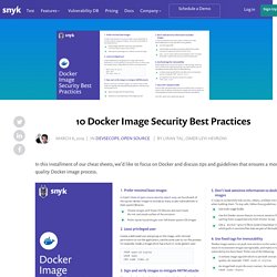 10 Docker Image Security Best Practices