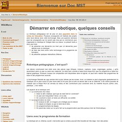 DocMST:DemarrerRobotique