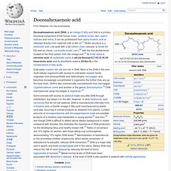 Docosahexaenoic acid