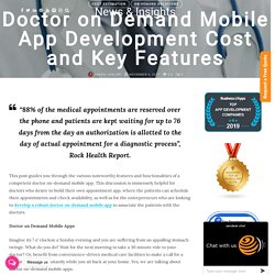 Doctor on Demand Mobile App Development Cost and Features