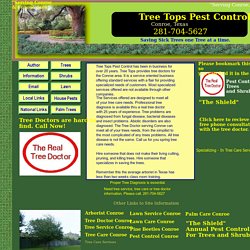 TREE DOCTOR, Tree Diagnosis, Tree Disease, Spring Tree Care, Conroe