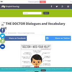 AT THE DOCTOR Dialogues and Vocabulary List