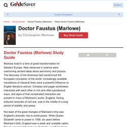 Doctor Faustus (Marlowe) Study Guide