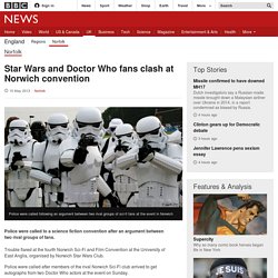 Star Wars and Doctor Who fans clash at Norwich convention