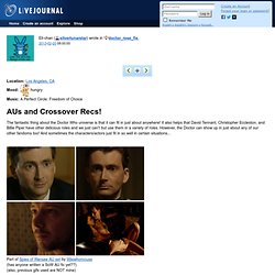 doctor_rose_fix: AUs and Crossover Recs!