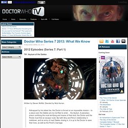 Doctor Who Series 7 2013: What We Know