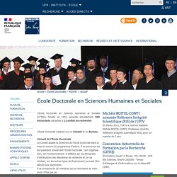 PICARDIE - École Doctorale en Sciences de l'Homme et de la Société - Université de Picardie