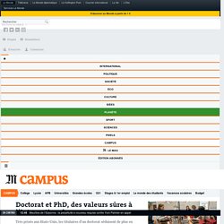 Doctorat et PhD, des valeurs sûres à l’international