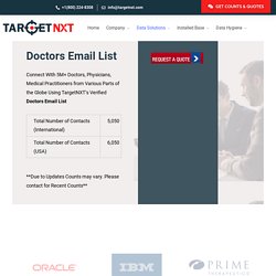 Doctors Email List - TargetNXT