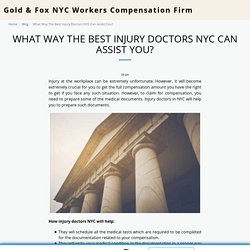 What Way The Best Injury Doctors NYC Can Assist You?