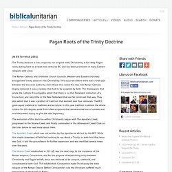 Pagan Roots of the Trinity Doctrine - What does the Bible say?