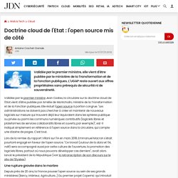 Doctrine cloud de l'Etat : l'open source mis de côté