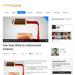 Use Your iPad as a Document Camera