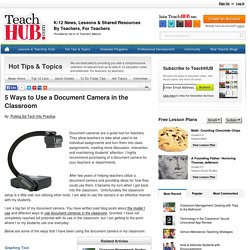 5 Ways to Use a Document Camera in the Classroom