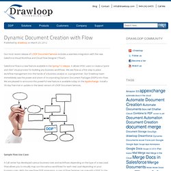 Dynamic Document Creation with Flow « Drawloop