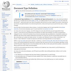 Document Type Definition