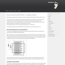 document.elementFromPoint – a jQuery solution - zehnet.de