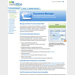 Online Document Sharing, Share Files, Intranet: WebOffice