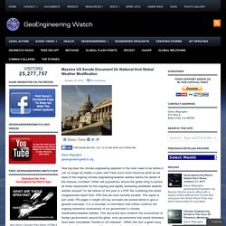 Massive US Senate Document On National And Global Weather Modification » Massive US Senate Document On National And Global Weather Modification